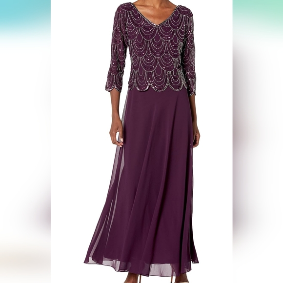 JKARA Dresses & Skirts - Sequin Beaded Gown